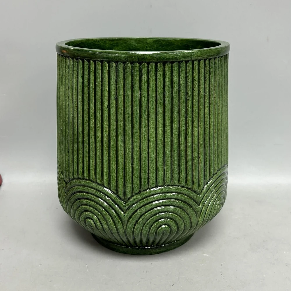 Hometrends 20CM Pot de fleurs vert Pot de fleurs vert
