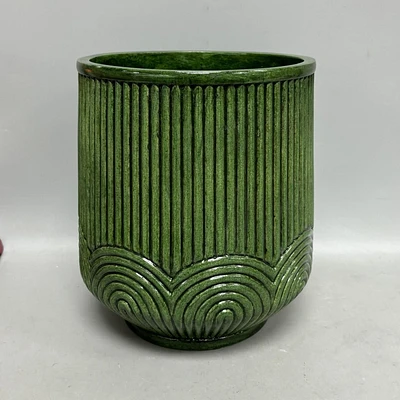 Hometrends 20CM Pot de fleurs vert Pot de fleurs vert