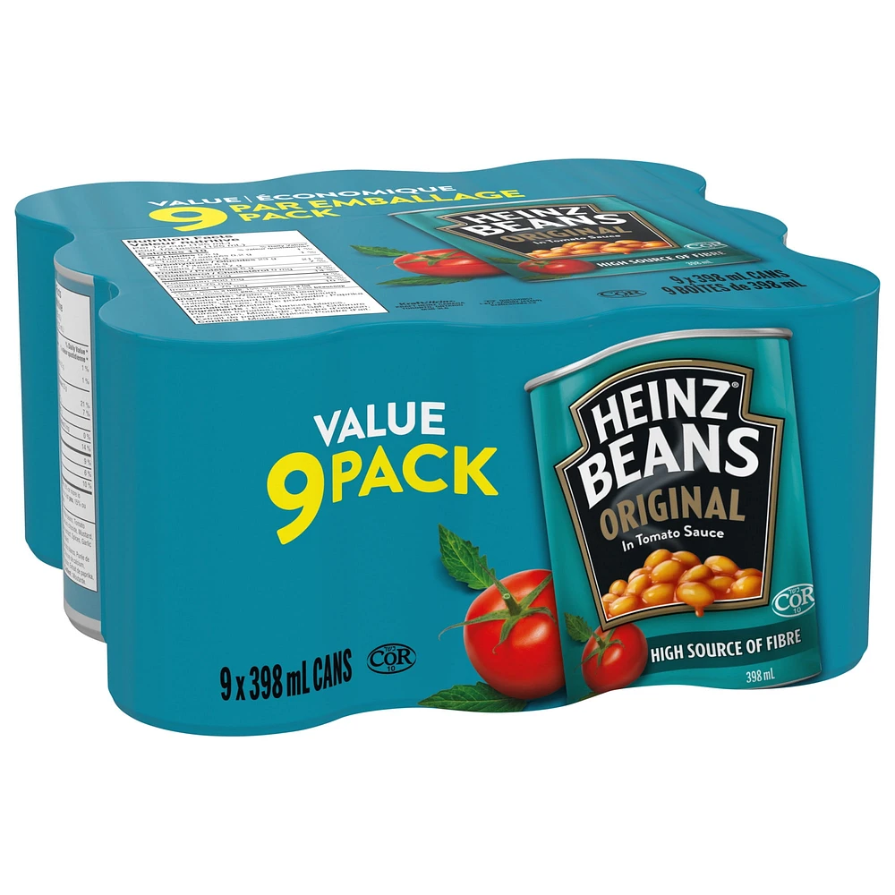 Fèves originales Heinz en sauce tomate 398 ml, Paquet de 9
