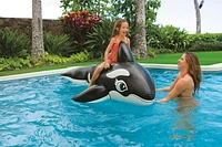 Intex Baleine Ride-On pour Enfants, À partir de 3 ans, Flotteur de Piscine Gonflable avec Poignées Résistantes