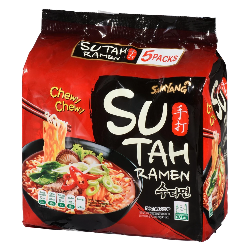 Samyang Sutah Ramen Hot & Spicy Flavor Noodle Soup