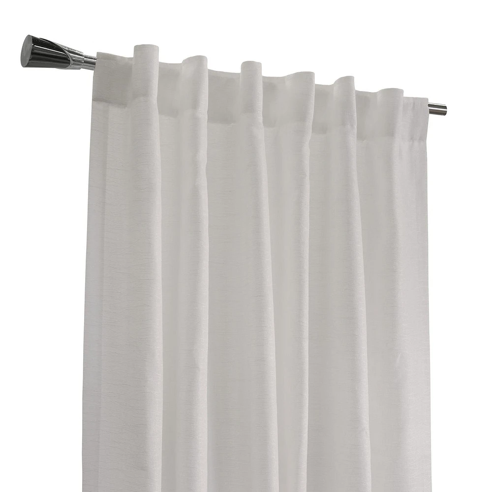 Tote, filtrant la lumière panneau de rideau jacquard à double entête 52" x 84