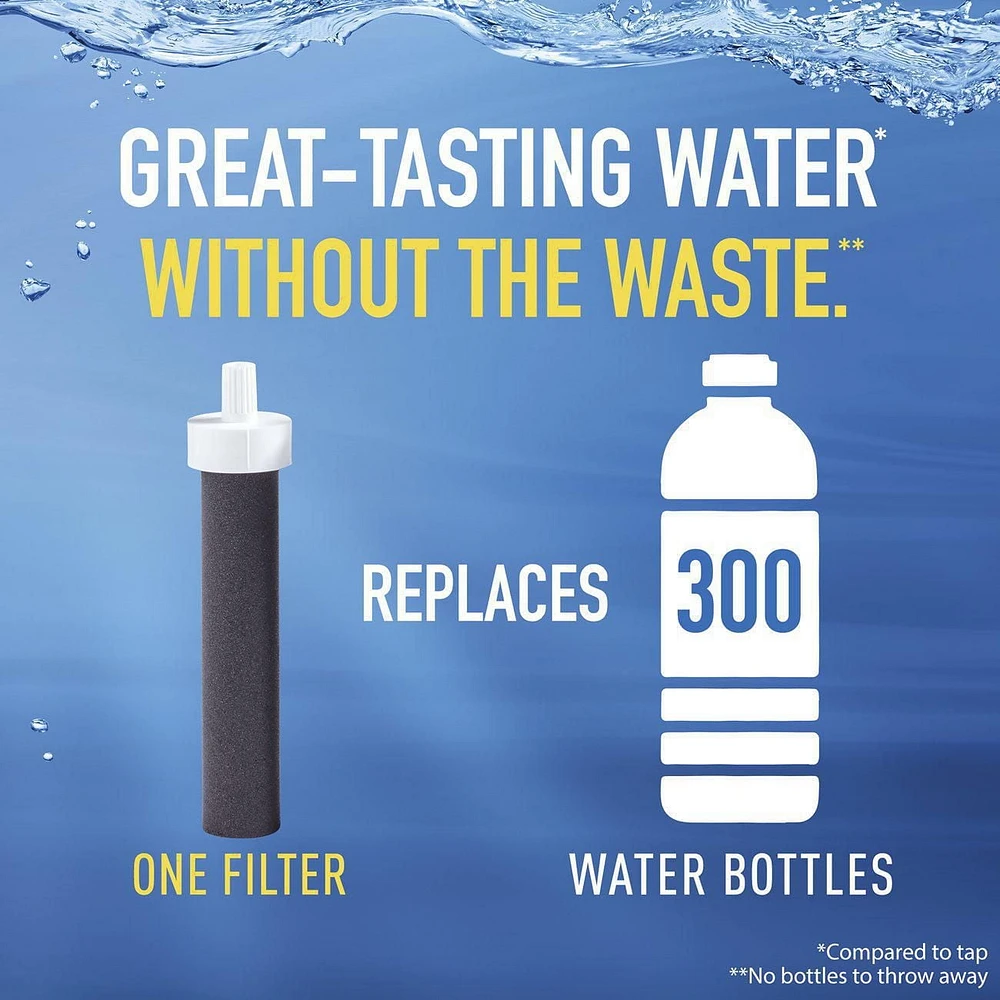 Système de filtration d'eau en bouteille Brita, 768 ml Goûtez la différence avec de l'eau filtrée Brita