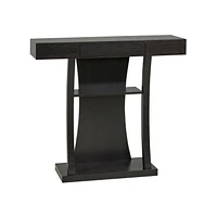 Table console avec stockage, Cerise noire