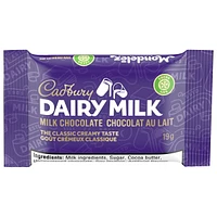 Cadbury Dairy Milk, Milk Chocolate, Mini Chocolate Bars, 8 count, 152g