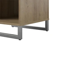 Nightstand with 1 Drawer, Distressed Gray Oak