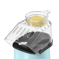 Ricardo Machine à maïs soufflé, Par Éclatement à l’Air Chaud, 12 Tasses en 3 Minutes, Fonctionnement à une Touche, Gobelet pour Beurre, 1200W, Sans Huile, Facile à Utiliser