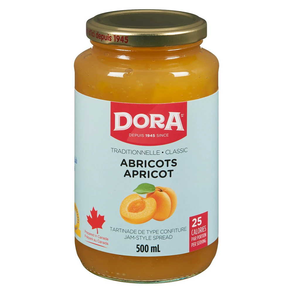 Light apricot spread 500ml, Dora Light apricot 500ml