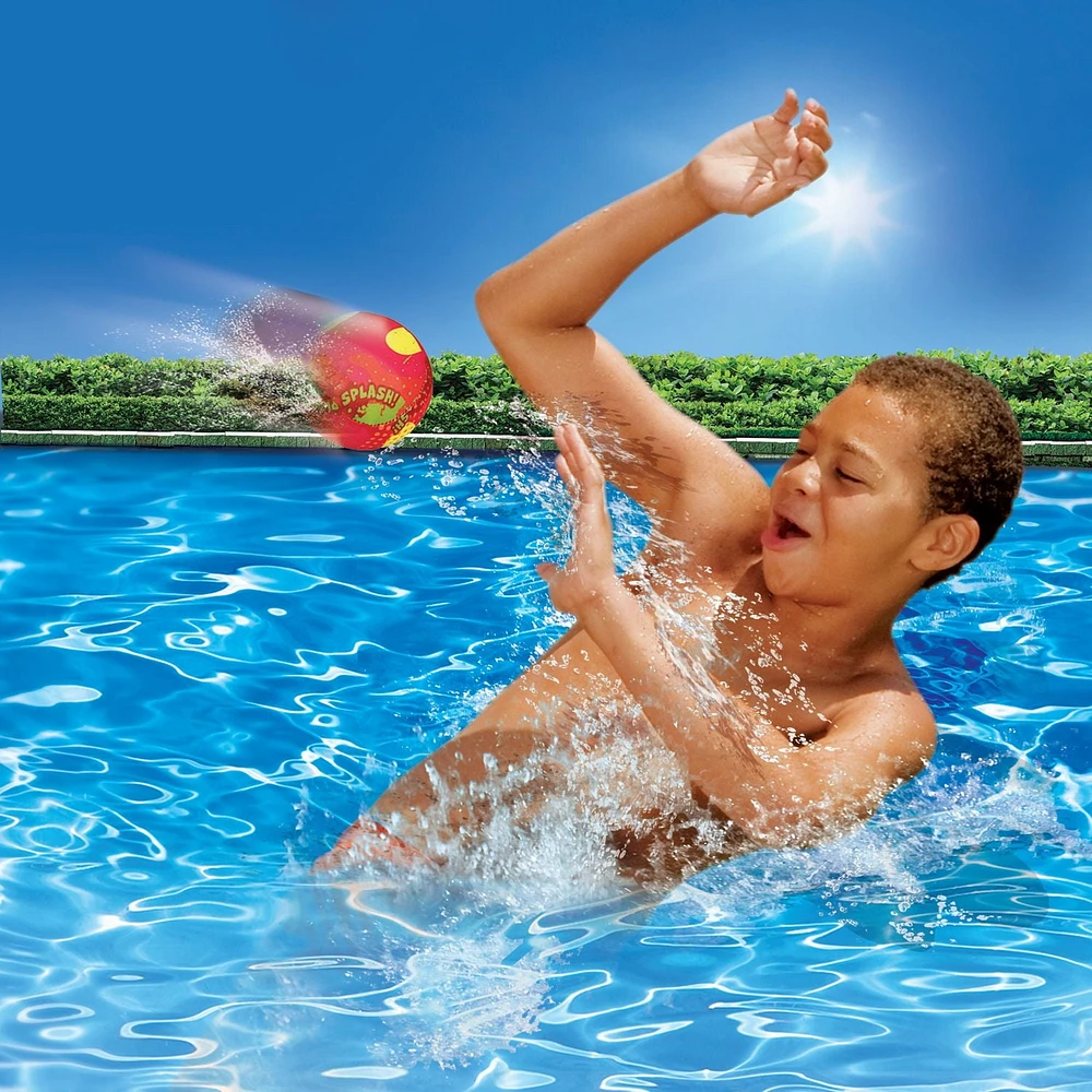 Play Day – Balles éclaboussantes pour piscine, paquet de 4, enfants, divertissement aquatique bain, plage, lac, été, multicolores, dès 3 ans Pack de 4 Balles de Piscine pour Enfants