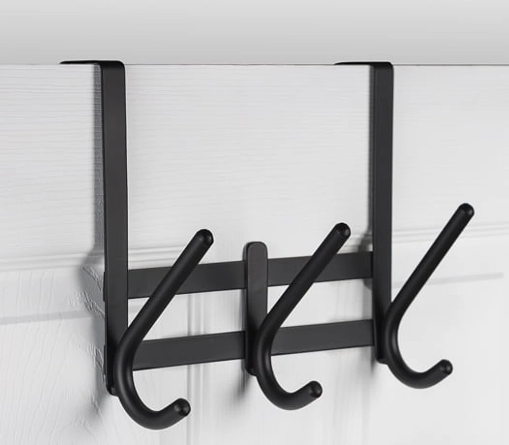 Era Barre à 3 crochets Zeus pour dessus de porte noir, 10.24 x 8.74po 10,24 x 8,74 po