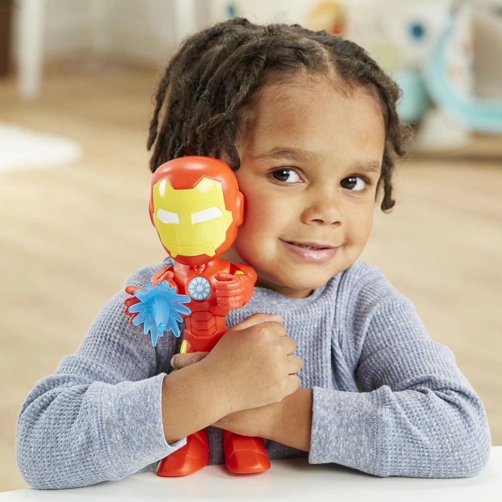Marvel Spidey et ses Amis Extraordinaires, figurine de super-héros format géant Iron Man de 22,5 cm