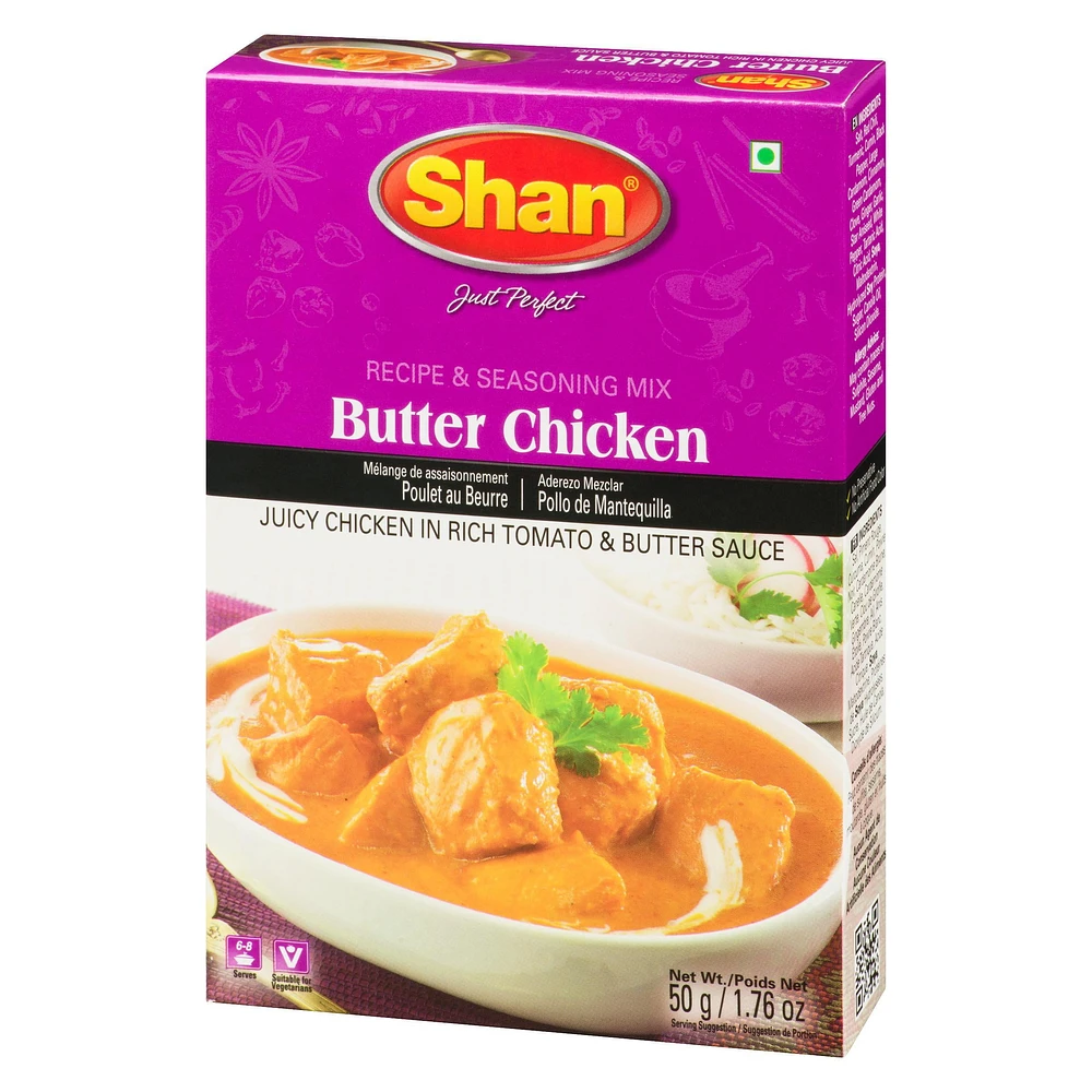 Shan Butter Chicken Recipe and Masala Mix, 50 g