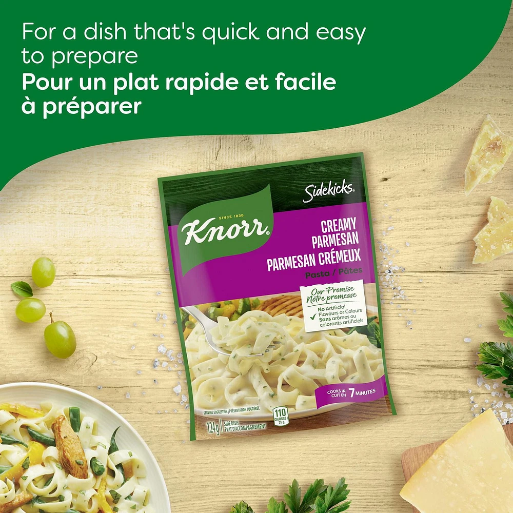 Knorr Sidekicks Creamy Parmesan Pasta Side Dish, 124 g Side Dish