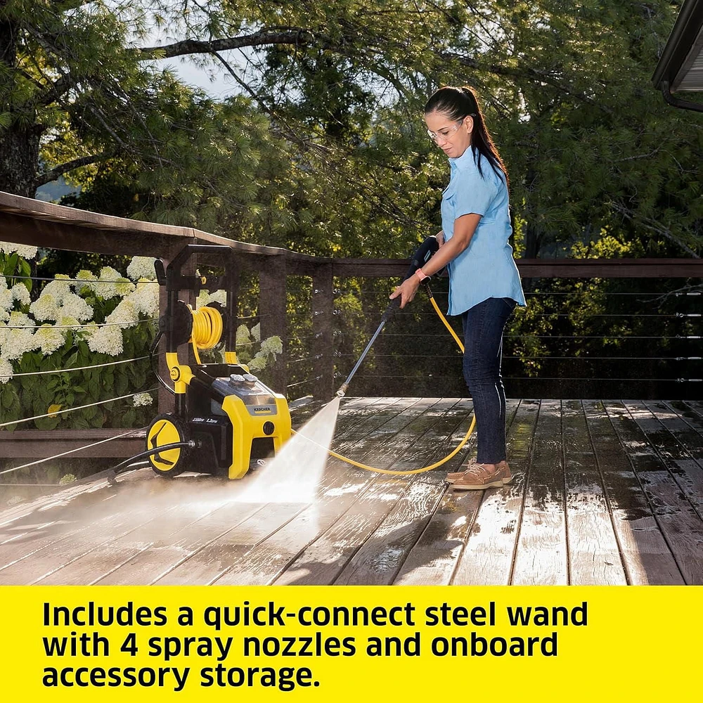 Nettoyeur haute pression électrique Karcher K2300PS avec buses turbo, 15°, 40° et savon