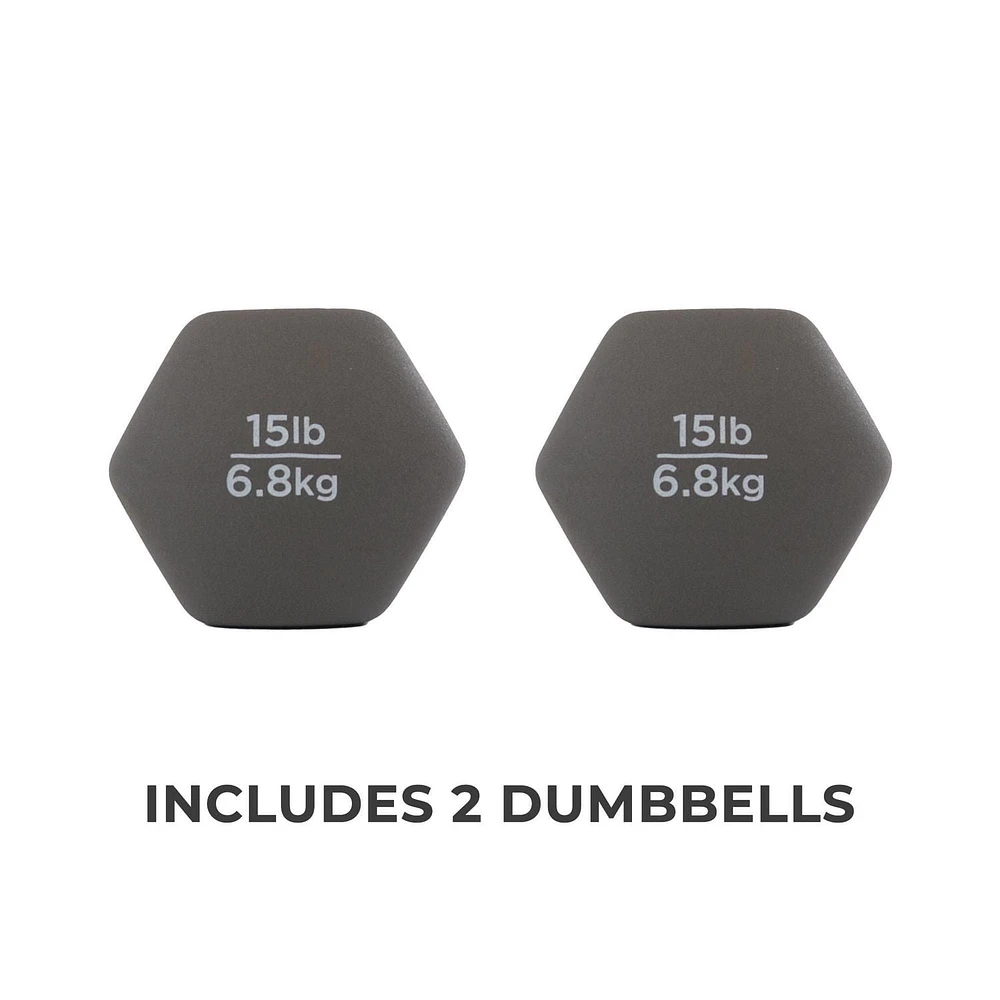 Hexagon Neoprene 15lb set