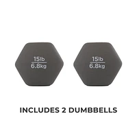 Hexagon Neoprene 15lb set