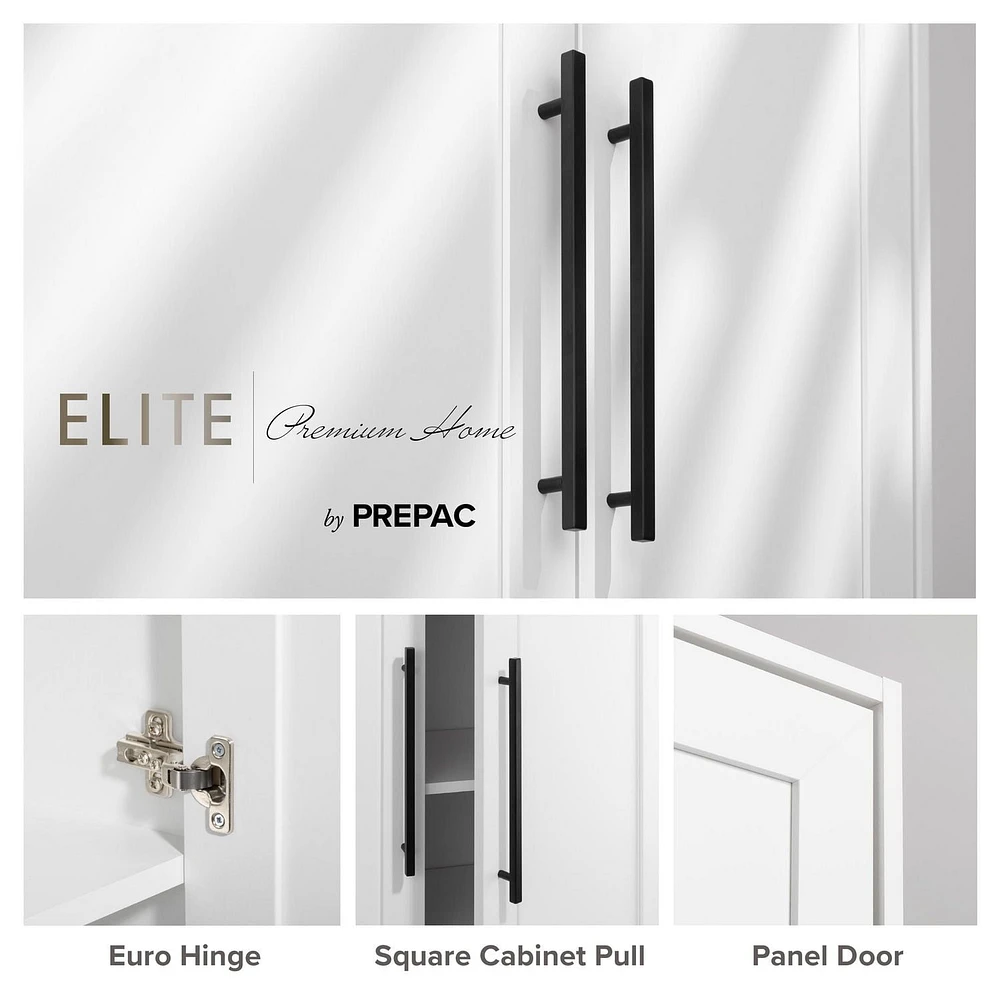 Prepac Elite Premium White Storage Cabinet