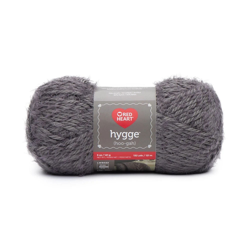 Red Heart® Hygge™ Yarn, Acrylic-Nylon #5 Bulky, 5oz/141g, 132 Yards, Ultra soft and drapey yarn
