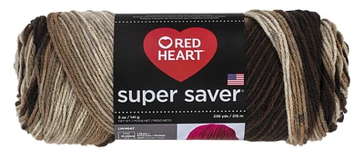 Red Heart Super Saver Yarn, Prints, Acrylic #4 Medium, 5oz/142g, 236 Yards