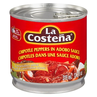 La Costena Chipotle Peppers in Adobo Sauce, 319 mL