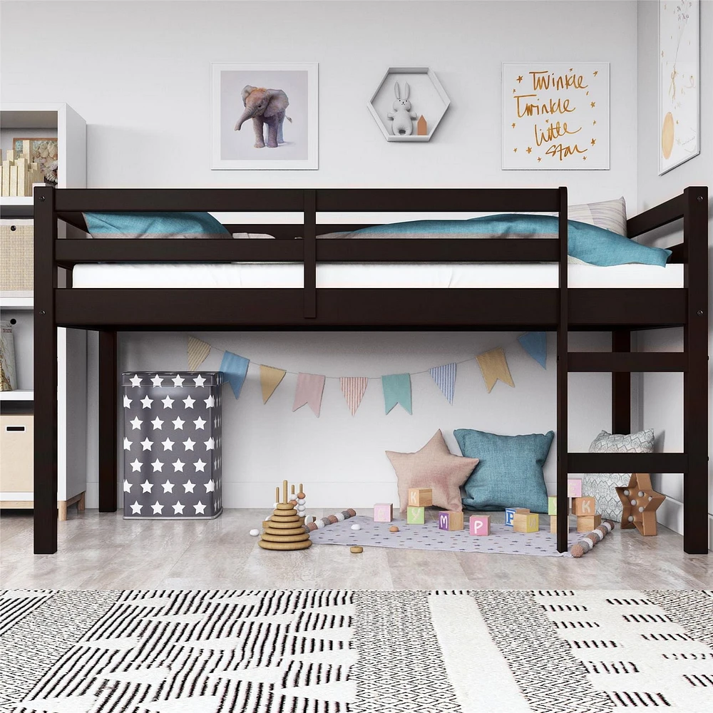Lit mezzanine en bois pour enfants, une place junior Milton de DHP