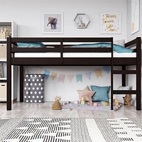 Lit mezzanine en bois pour enfants, une place junior Milton de DHP