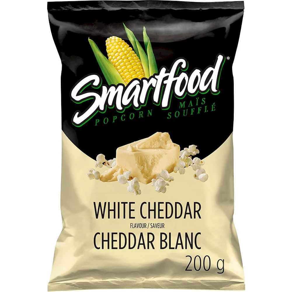 Maïs soufflé assaisonné Smartfood Cheddar blanc 200GM