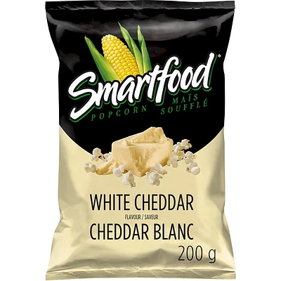 Maïs soufflé assaisonné Smartfood Cheddar blanc 200GM