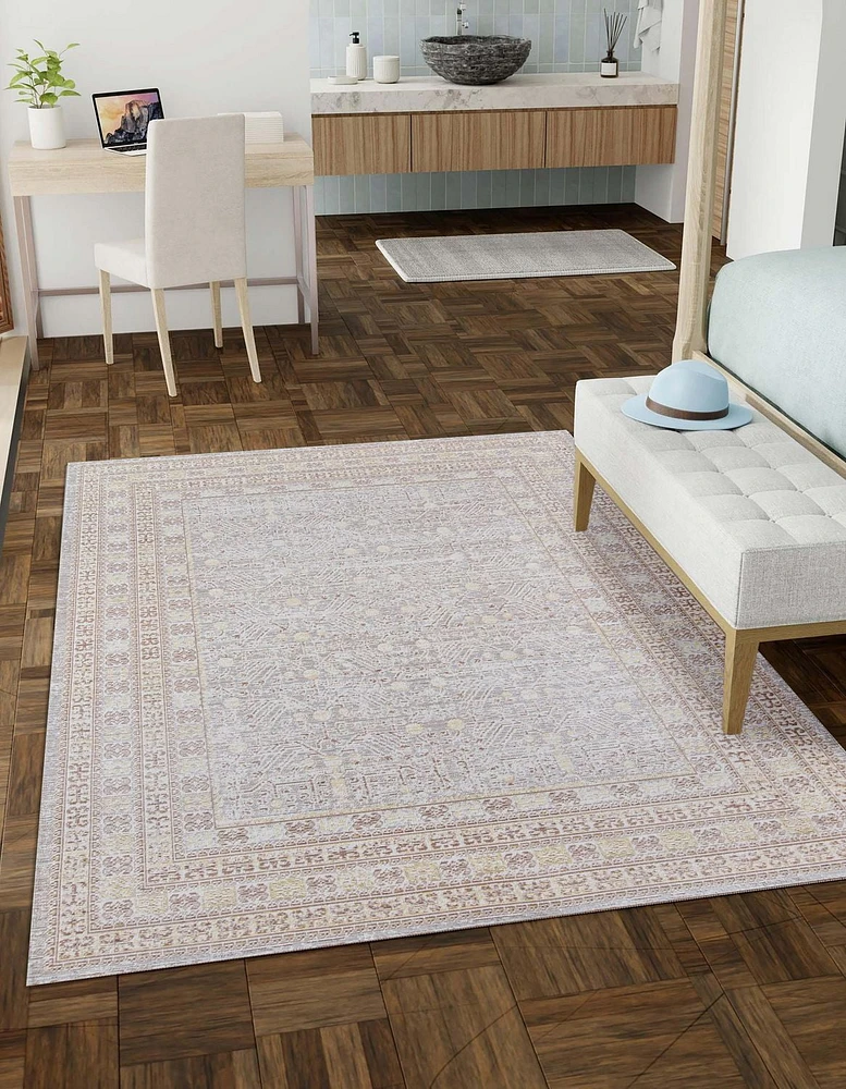 ECARPET Valeria 9'3" x 11'10" Traditional Area Rug for Living Room, Bedroom, Dining Room, Entrance, Hallway and More.