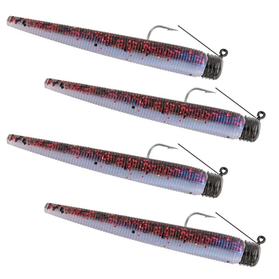 Matzuo MZMFW18-PG Weedless Ned Rig 1/8oz PearlGoby 4Pk, Weedless Ned Rig Pearl Goby