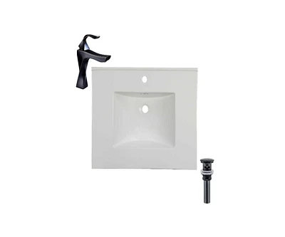 DROP Bath and Kitchen DR091386 Bathroom Vanity Top Set