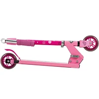 Disney Minnie Girls' Inline Folding Aluminum Scooter, by Huffy, pink, Ideal for ages 5+
