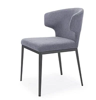 Chaise De Salle Grise Avec Dossier Sans Bouton