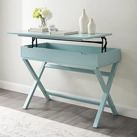 Posey Lift-Top Desk in Turquoise