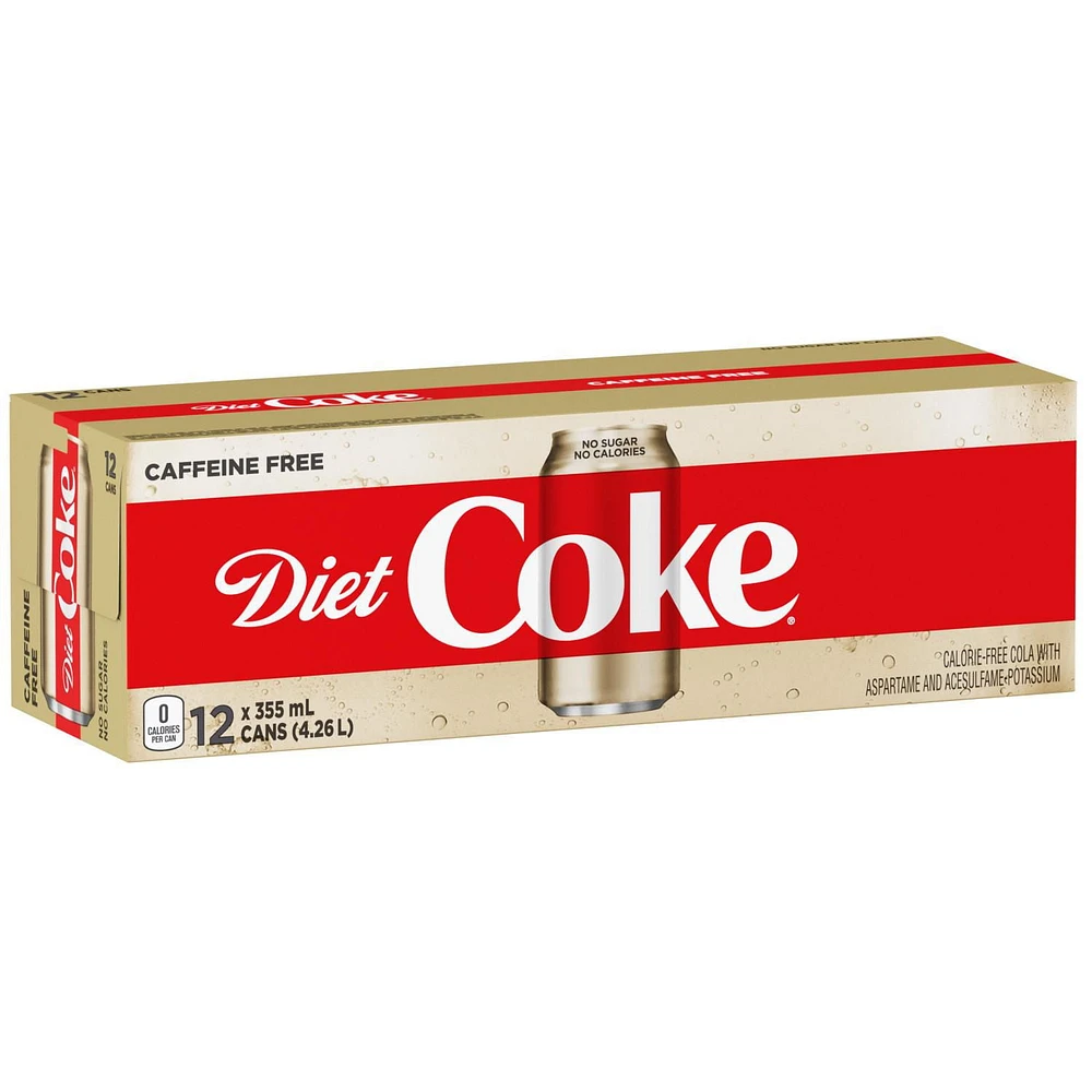 Diet Coke Caffeine Free 355mL Cans, 12 Pack, 12 x 355 mL