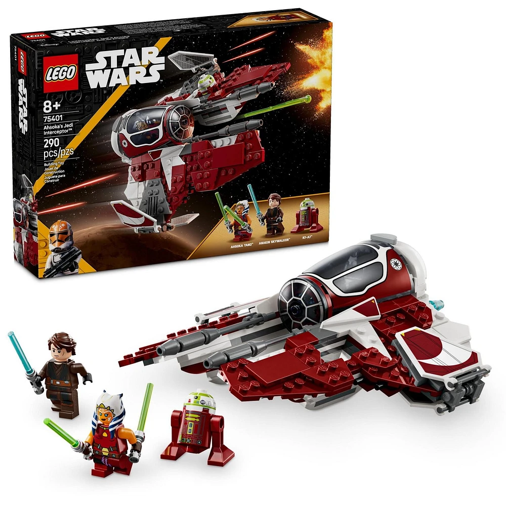 LEGO Star Wars Ahsoka's Jedi Interceptor 75401 Ensemble de construction (290 pièces) Comprend 290 pièces, 8+ ans