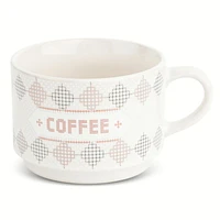 Thyme & Table Ensemble de 4 tasses à café empilables Bistro, 11 fl oz tasses à café