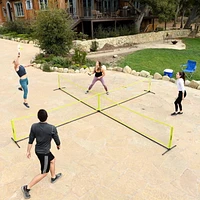 Triumph 4 Square Paddle Pickleball Outdoor Game Net Set
