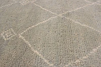 ECARPETGALLERY 5'7" x 8'0" Moroccan Tangier Hand-knotted Area Rug for Living Room, Dining Room and Bedroom in Blue