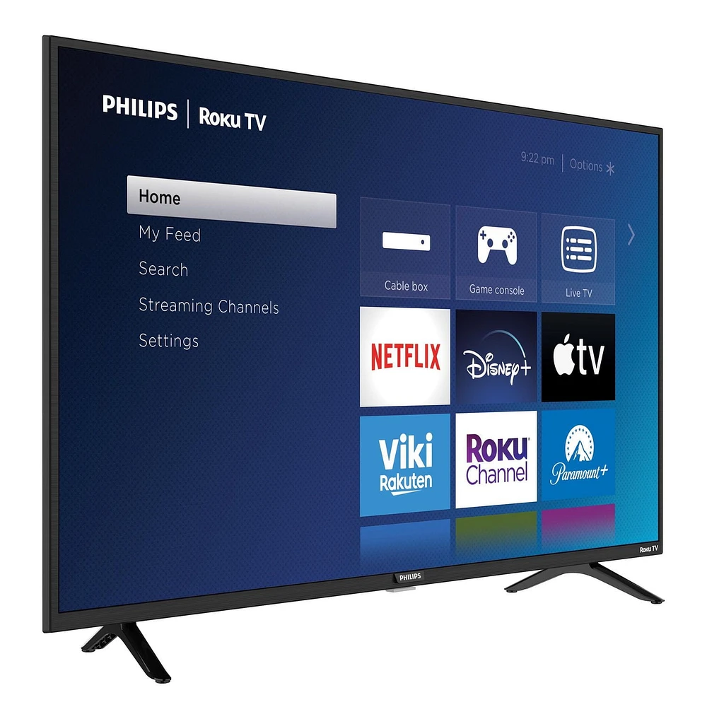 Philips 43" 1080p LED Roku Smart TV 43PFL4775/F6 B, 3 HDMI, 1 USB