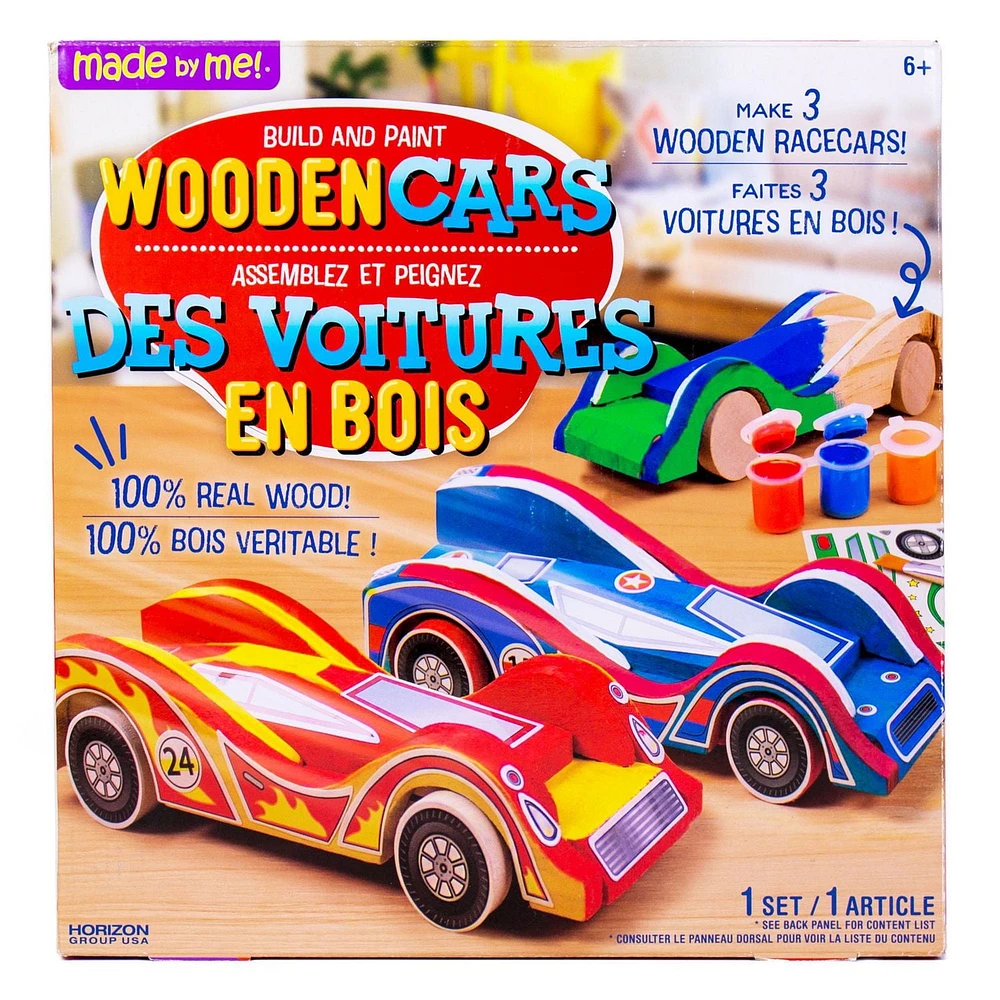 Made By Me Wooden Cars, Ages 6 years and up
