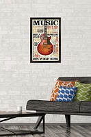 Music Inspires Me Wall Poster