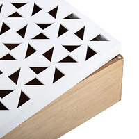 Truu Design, Ensemble de boites de rangement en bois découpé 'Malmo', Beige