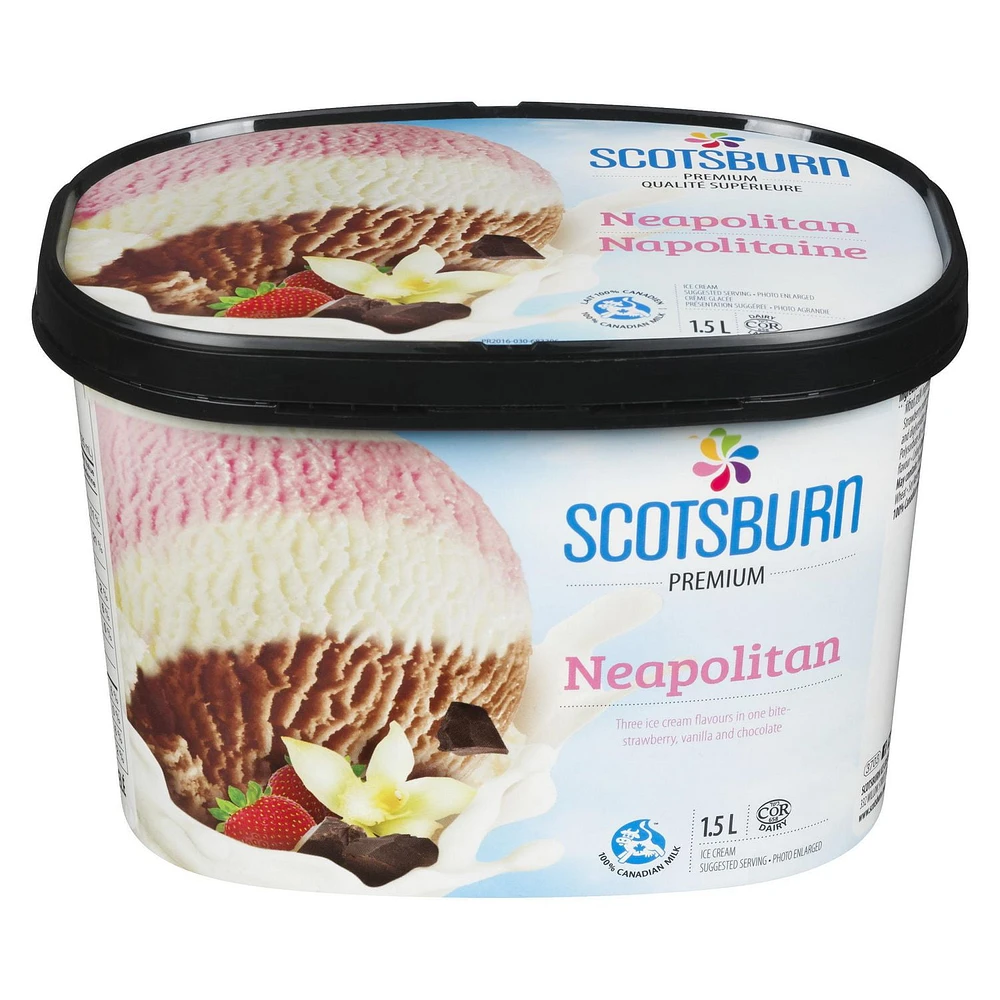 Scotsburn Neapolitan Ice Cream, 1.5 L