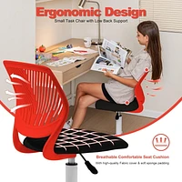 Homy Casa Task Chair - Adjustable Height with Breathable Ergonomics Backrest Upholstery for Student Teen