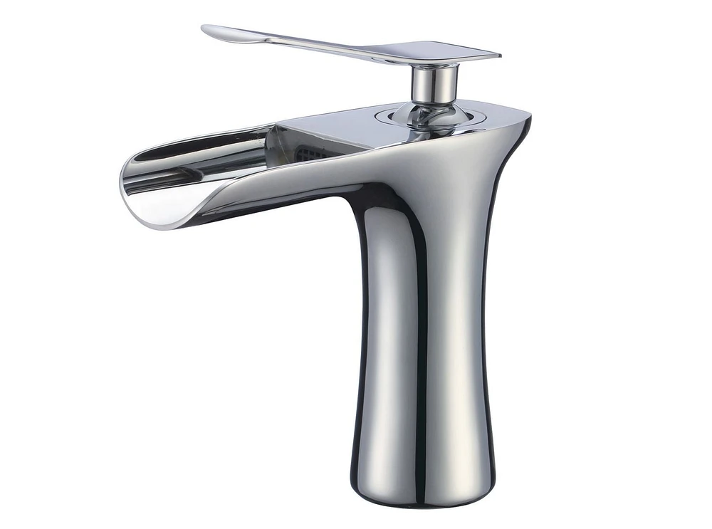 American Imaginations 17.5-in. W Wall Mount White Bathroom Vessel Sink Set For 1 Hole Right Faucet AI-17915