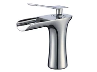 American Imaginations 17.5-in. W Wall Mount White Bathroom Vessel Sink Set For 1 Hole Right Faucet AI-17915