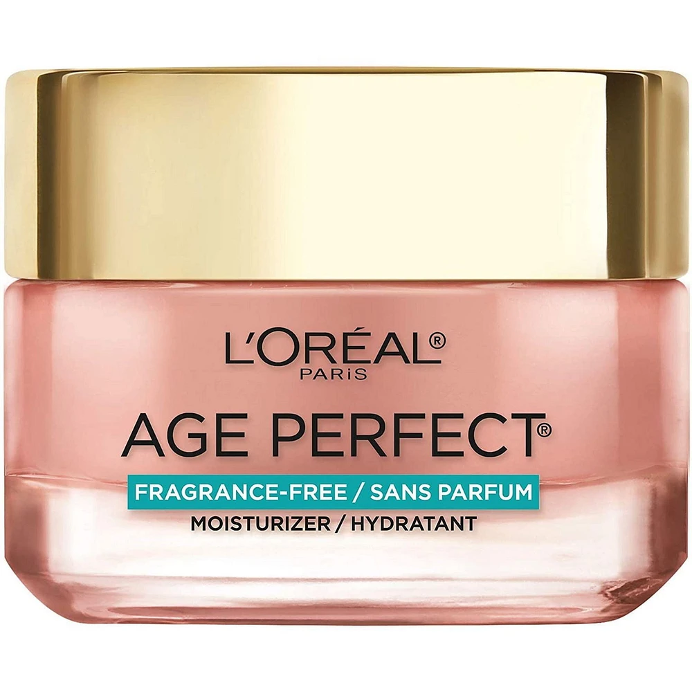 L'Oréal Paris Age Perfect Rosy Tone Hydratant sans parfum, avec LHA et extrait de pivoine impériale, 50 ml Rosy Tone Hydratant sans parfum, 50 ml