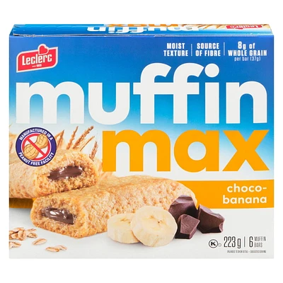 Muffin Max Choco Banana Bars, 223g / 6 muffin bars