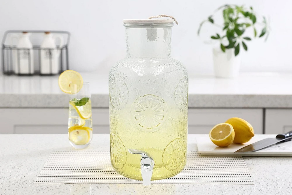 Hometrends Distributeur de citron Hometrends Distributeur de citron en verre